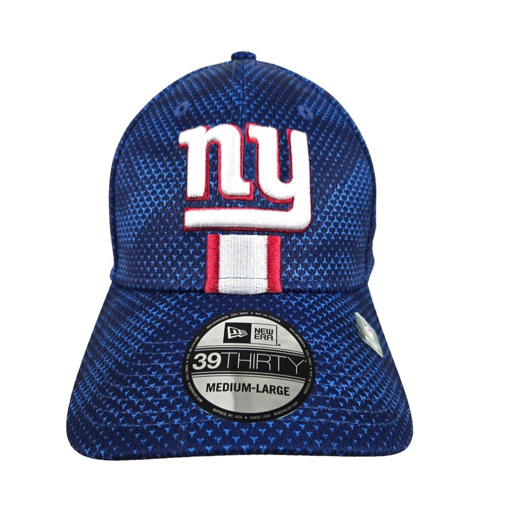 New York Giants NFL New Era 39THIRTY On Field Blue Flex Fit Hat M/L New